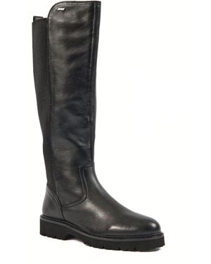Pod Hannah Leather/Textile Boots - Black