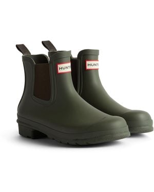 HUNTER Original Chelsea Boot Rubber Wellington Boots - Green
