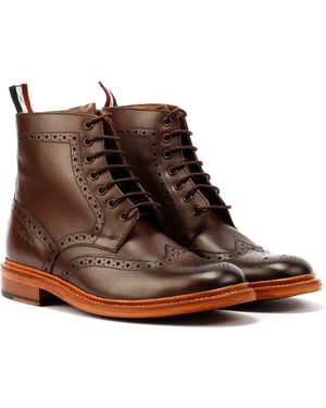 Ben Sherman Arthur Leather Mocha Boots - Brown