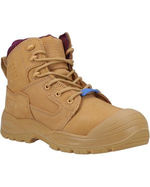 Hard Yakka Legend Leather Wheat Safety Boots - Brown