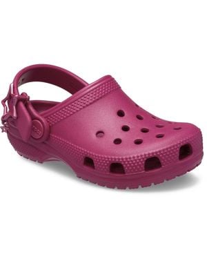 Crocs™ Classic Star Buckle Eva Girl's Royal Clogs - Purple
