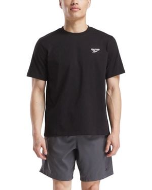 Reebok Cody Crew Neck Tee Cotton Short Sleeve T-Shirts - Black