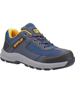 CAT Safety Caterpillar Elmore Low Synthetic Safety Trainers - Blue
