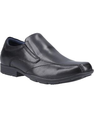 Pod Dundee Leather Slip-On Shoes - Grey