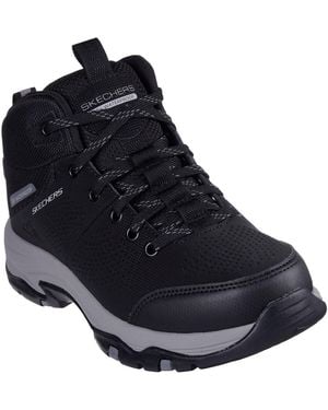 Skechers Trego Trail Destination Synthetic /Charcoal Hiking Boots - Blue