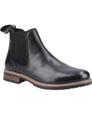 Hush Puppies Russell Leather Boots - Black