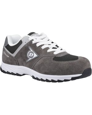 Dunlop Arrow Suede Charcoal/ Safety Trainers - Grey