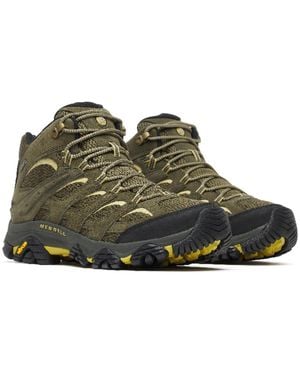 Merrell Moab 3 Mid Gtx Suede Dark Hiking Boots - Green