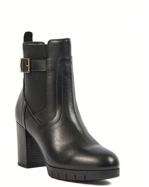 Pod Nala Leather/Textile Boots - Black