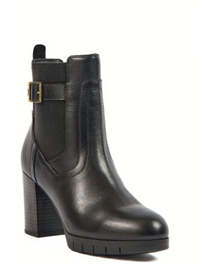 Pod Nala Leder /Textil-stiefel - Schwarz