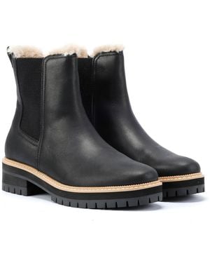 TOMS Bennet Leather Boots - Black