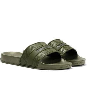 Original Penguin Paradise Khaki Slides - Green
