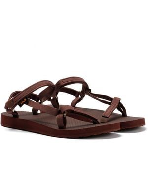 Teva Original Universal Slim Rum Raisin Sandals - Black