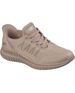 Skechers Bobs Geo Lite Divine Pace Tan Sneakers - Grau