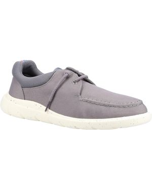 Sperry Top-Sider Capt Launch Moc Graue Schnürschuhe