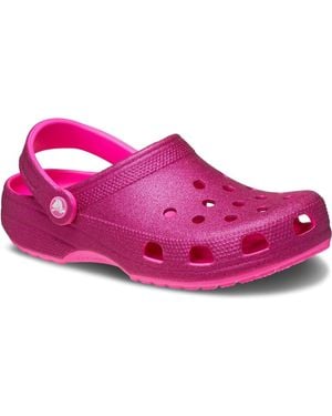 Crocs™ Classic Glitter Thermoplastische Crush Clogs - Pink