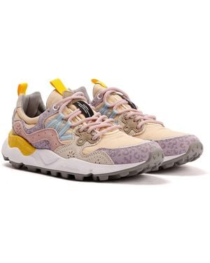 Flower Mountain Yamano 3 Lilac/Blush/Cream Trainers - Purple