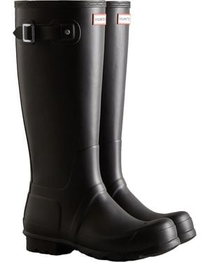 HUNTER Original Tall Rubber Wellington Boots - Black
