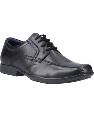 Pod Angus Leather Lace-Up Shoes - Black