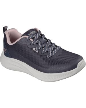 Skechers Bobs Moda Flex Textile Dark Trainers - Blue