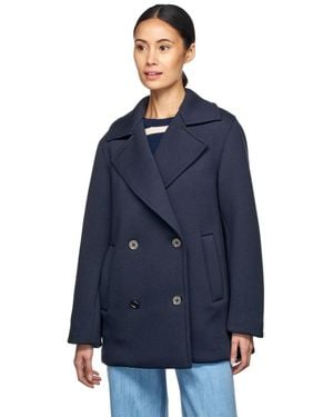 Geox W Gardenia Pea Coat - Blue