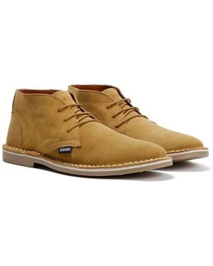 Lambretta Chiswick Suede Sand Boots - Natural