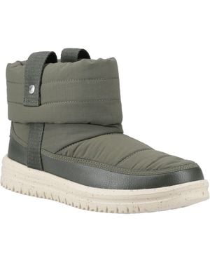 HEYDUDE Camden Cuff Nylon Quilt Nylon Winter Ankle Boots - Green