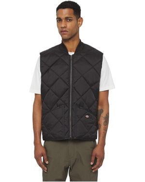 Dickies Diamond Quilted Vest Gilets Nylon - Black