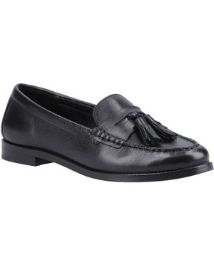 Hush Puppies Connie Leather Loafers - Black