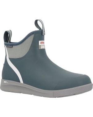 XtraTuf Ankle Deck Sport Synthetic Stormy Wellington Boots - Blue