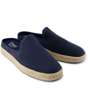 TOMS Santiago Mule Leather Mules - Blue