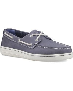 Sperry Top-Sider Strake 2-Eye Boat Leather Shoes - Blue