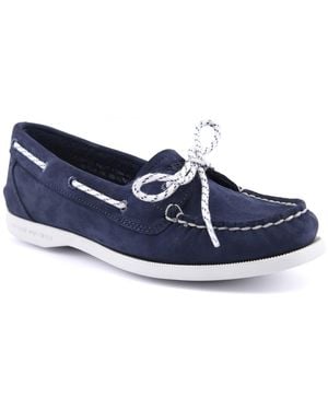Sperry Top-Sider Authentic 1 Eye Leather Boat Shoes - Blue