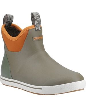 XtraTuf Ankle Deck Camp Boot Rubber Wellington Boots - Brown