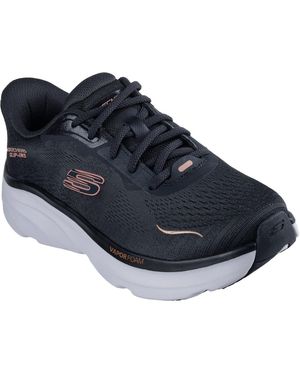 Skechers D'Lux Vapor Clear Horizon Textile Trainers - Blue