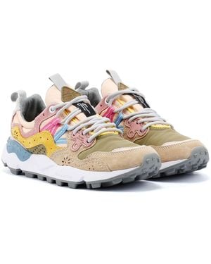 Flower Mountain Yamano 3 Khaki/ Trainers - Pink