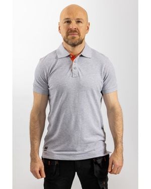 Helly Hansen Workwear Oxford Cotton Polo Shirt - Grey
