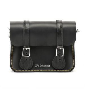 Dr. Martens Dr. Martens Black Kiev Leather Satchel - 7-inch