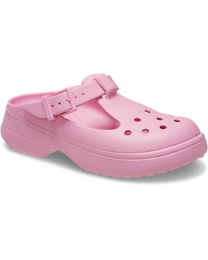 Crocs™ Classic Mary Jane Zapatos Rosados Para Mujeres