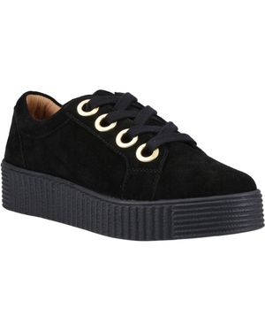 Hush Puppies Tamsin Suede Trainers - Black