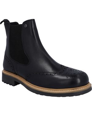 HUNTER Cawdor Brogue Dealer Boots - Black