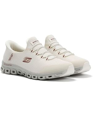 Skechers Slip-Ins Glide Step Vibey Mesh Trainers - White