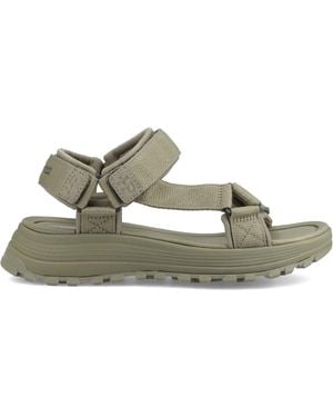 Hush Puppies Kendra Sandal Textile Khaki Sandals - Green