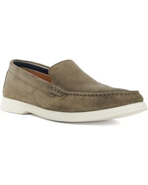 Dune Buftonn Suede Loafers - Green