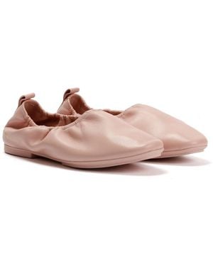 Fitflop Delicato X Pantone Poise Leather Ballerinas - Pink