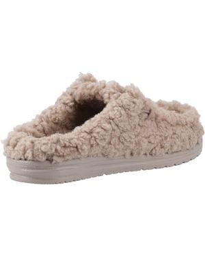 HEYDUDE Wally Polyester Timber Wolf Pantoletten - Grau