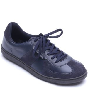 Base London Tommo Leather Trainers - Blue