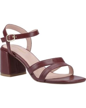 Hush Puppies Nalani Leather Bordeaux Sandals - Brown