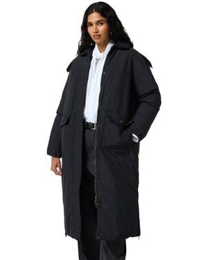 HUNTER Victoria Originals Long Quilted Jacket Quilted Jackets - Black