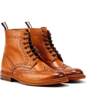 Ben Sherman Arthur Leather Tan Boots - Brown